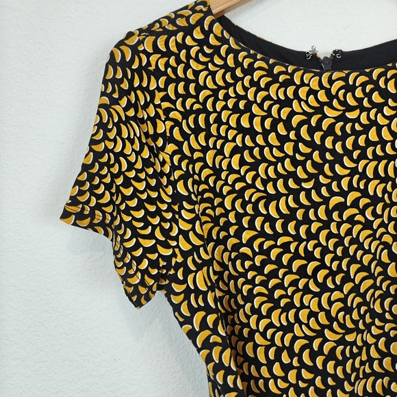 Hobbs London Kimmi Jersey Knee Length Crew Neck Dress Tie Waist Size 6 Women's - Picture 10 of 16